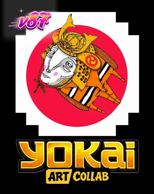 Tampilan visual slot Yokai dengan latar belakang gunung Fuji dan elemen seni Jepang